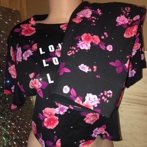 NWT VICTORIA’S SECRET PINK BLING ROSES🌹 SET SMALL